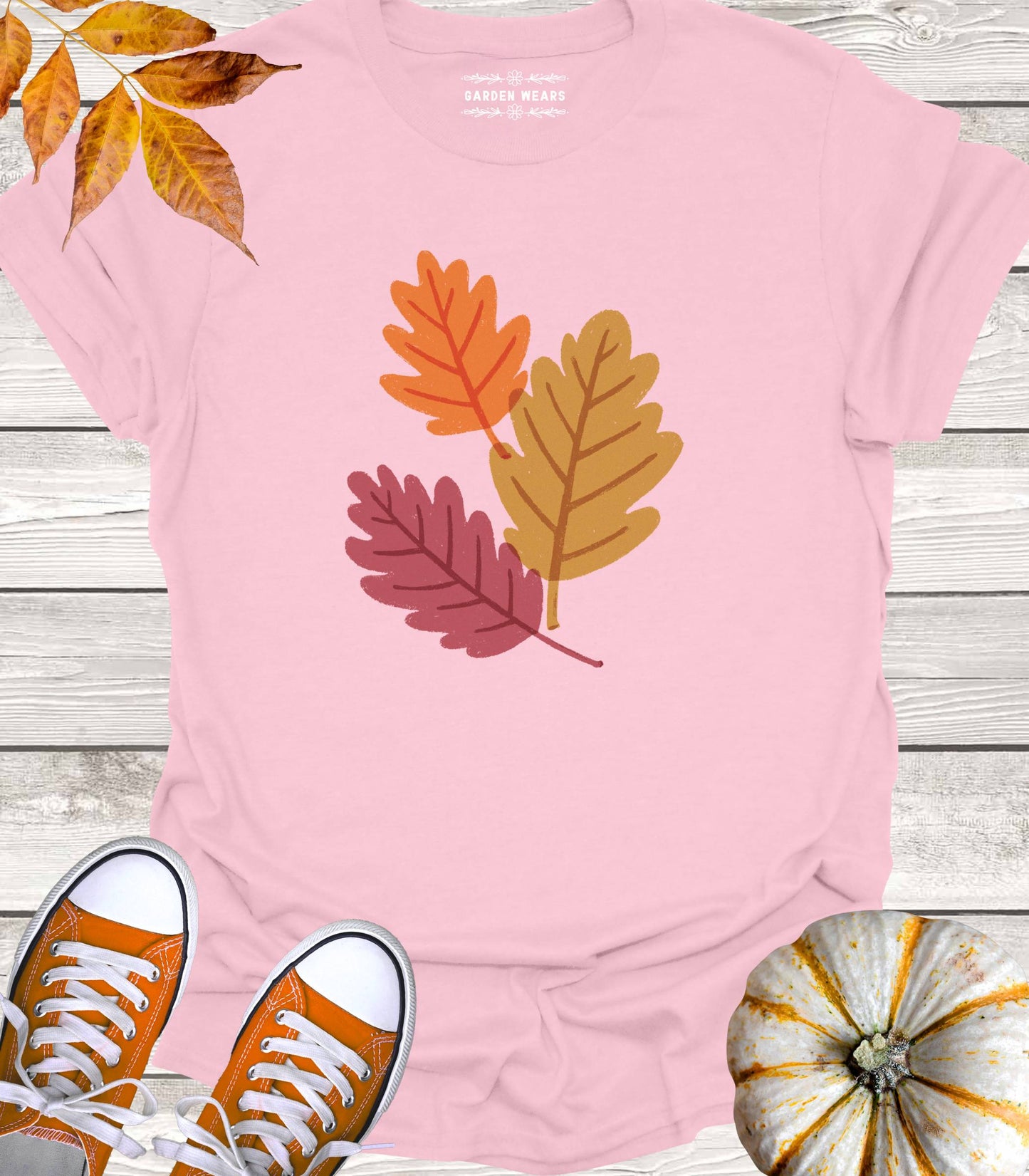 Unisex 100% Cotton T-shirt, Fall Leaves