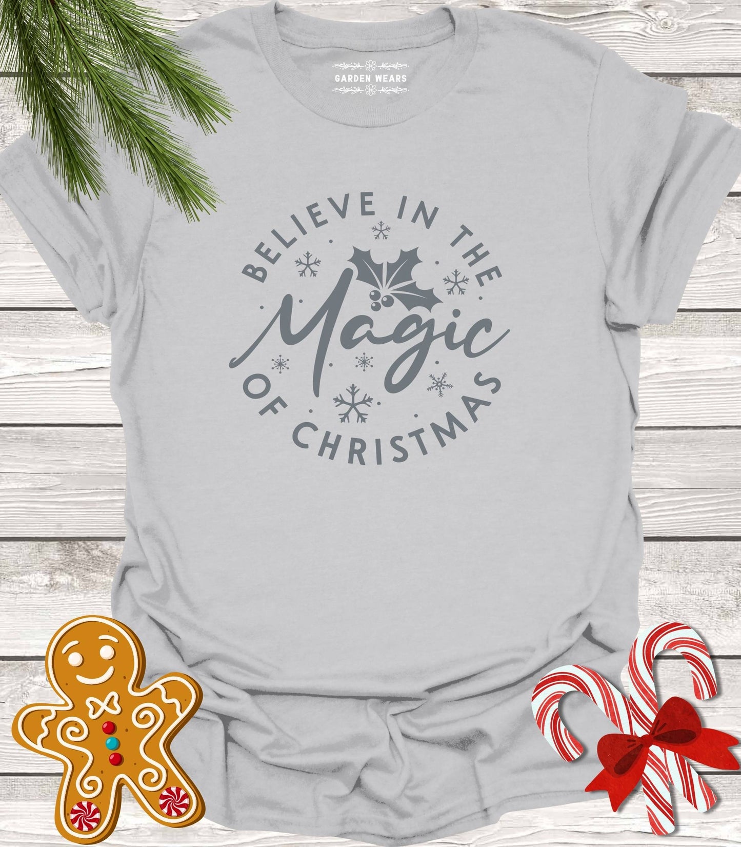 Unisex 100% Cotton T-shirt, Believe In The Magic of Christmas