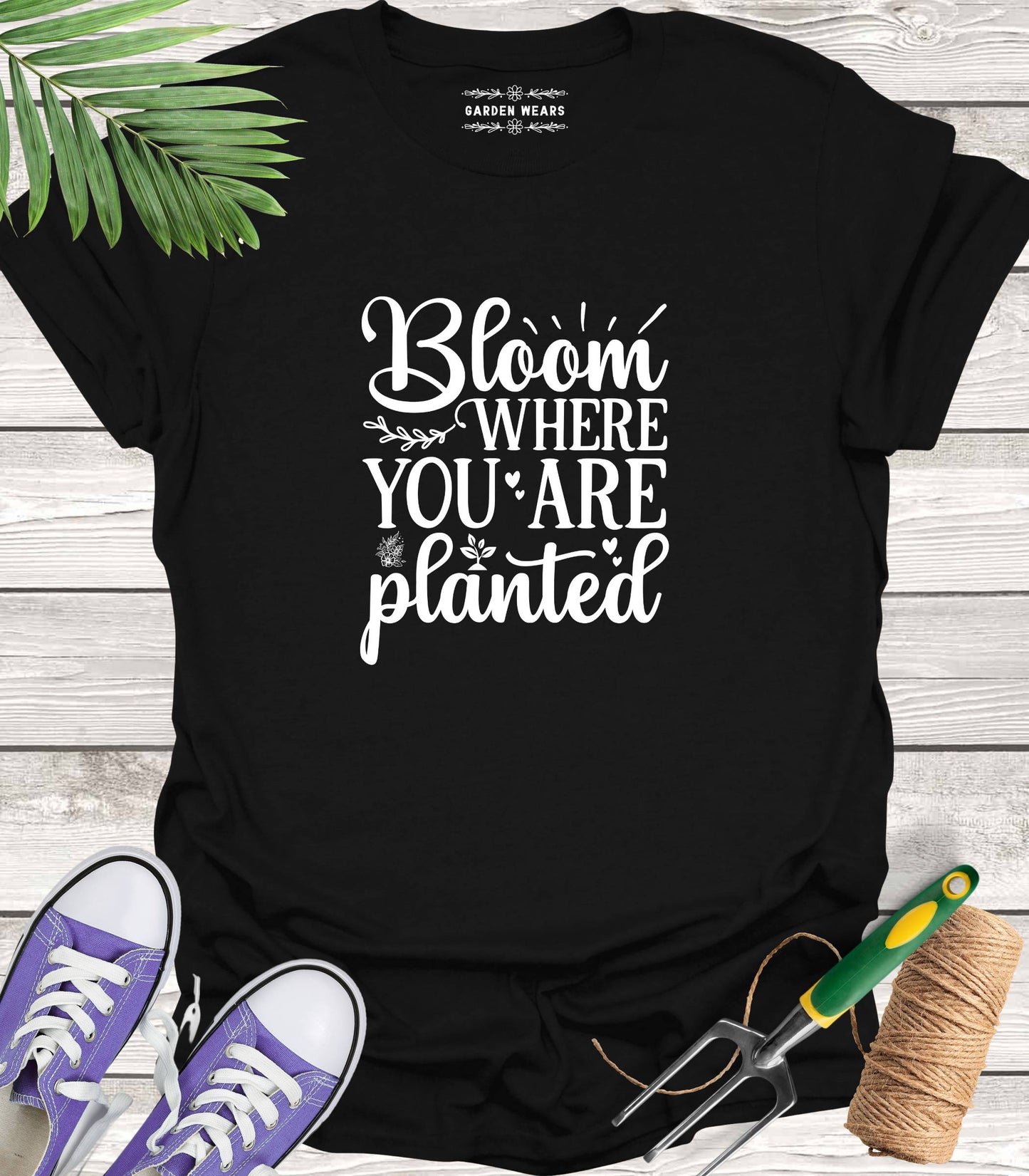 Unisex 100% Cotton T-shirt, Bloom Where You Are Planted