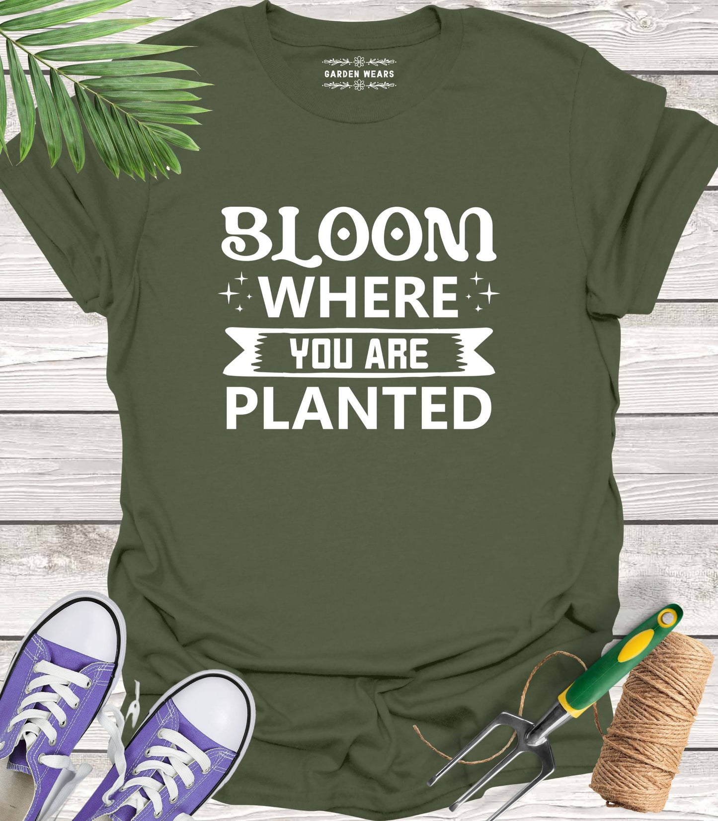 Unisex 100% Cotton T-shirt, Bloom Where You Are Planted