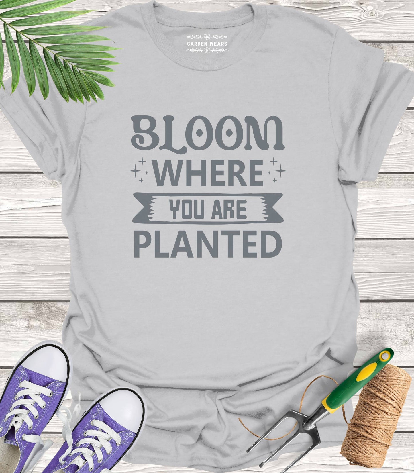 Unisex 100% Cotton T-shirt, Bloom Where You Are Planted
