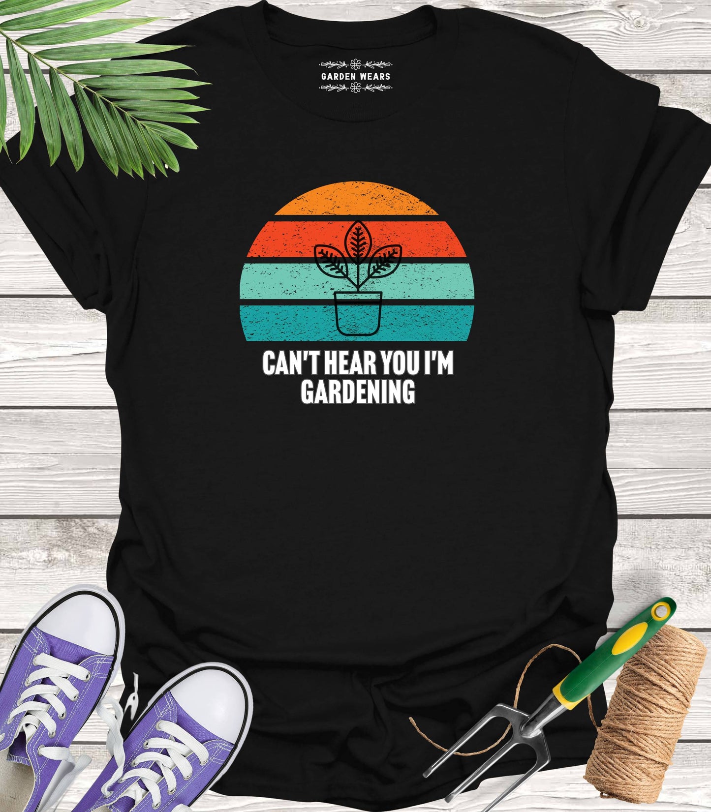 Unisex 100% Cotton T-shirt, Can't Hear You I'm Gardening