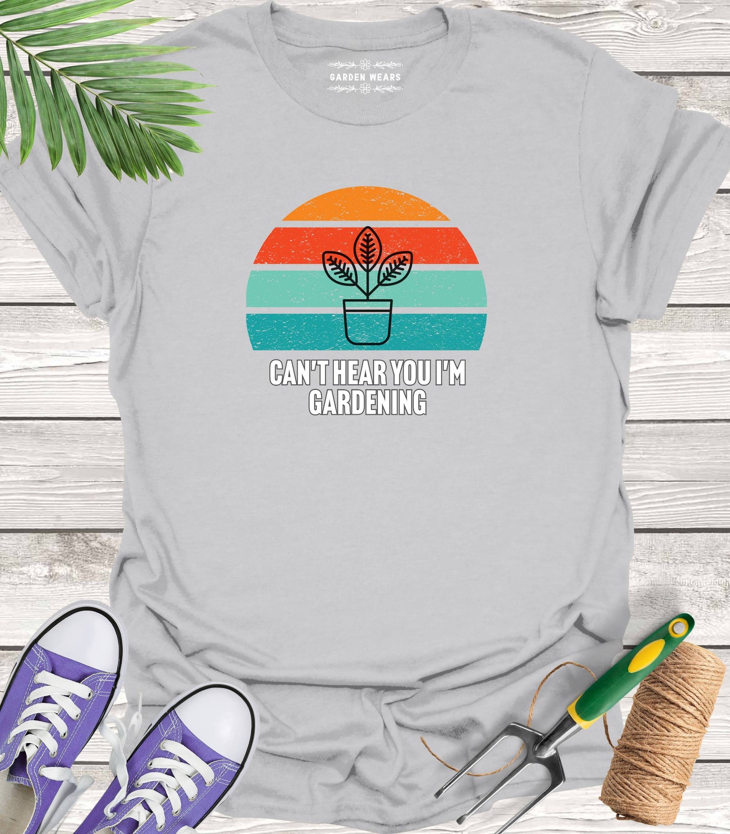Unisex 100% Cotton T-shirt, Can't Hear You I'm Gardening