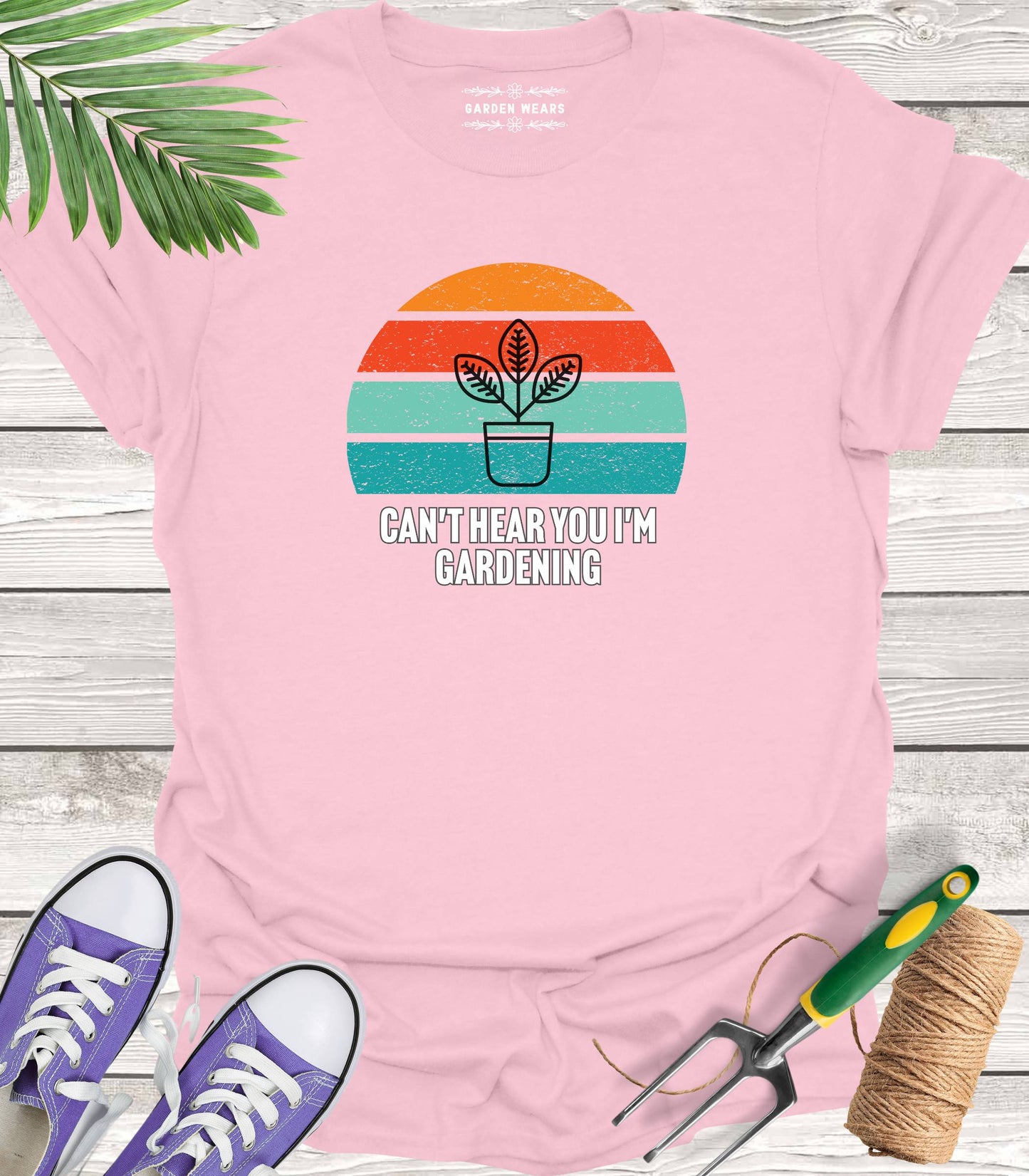 Unisex 100% Cotton T-shirt, Can't Hear You I'm Gardening