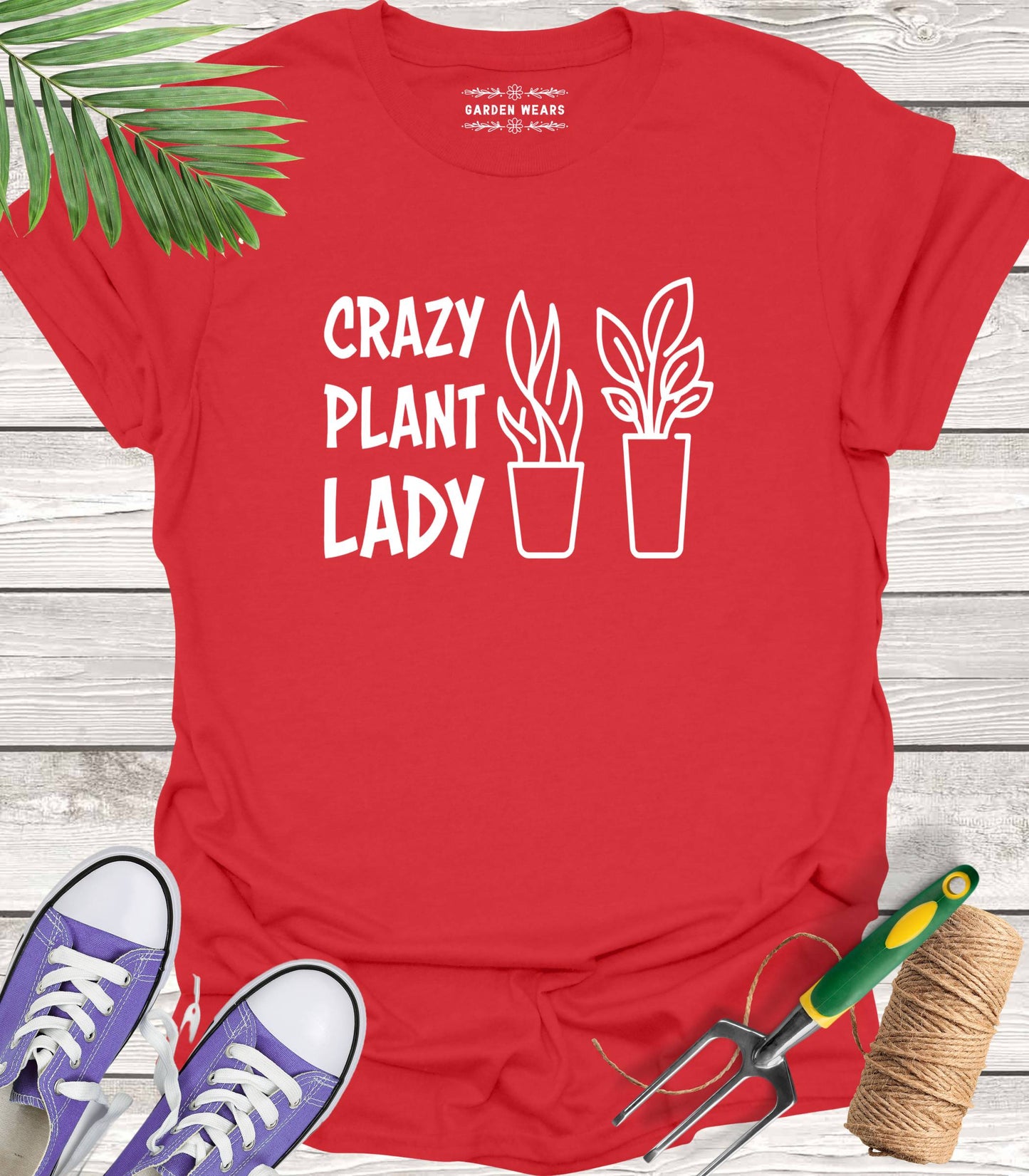 Unisex 100% Cotton T-shirt, Crazy Plant Lady