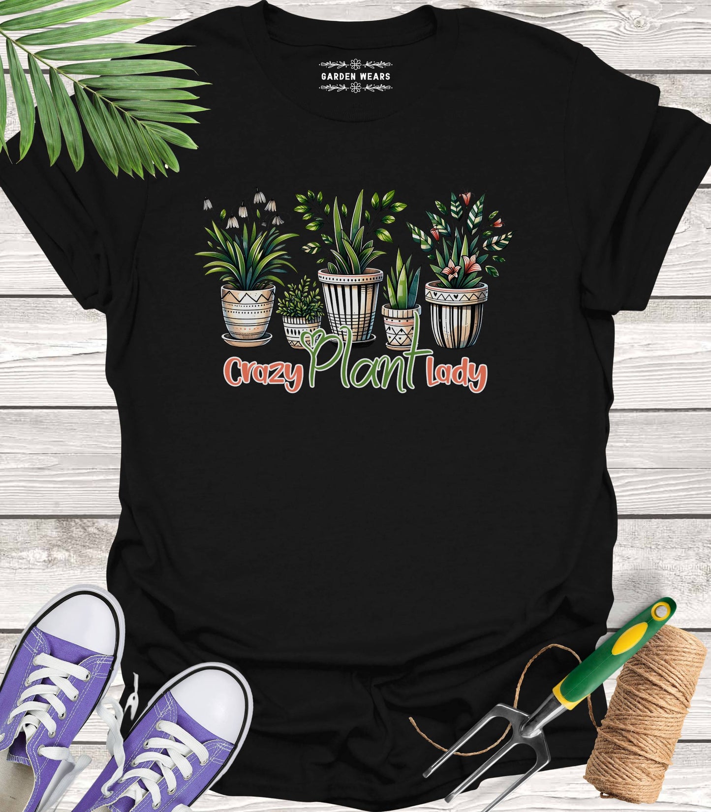 Unisex 100% Cotton T-shirt, Crazy Plant Lady