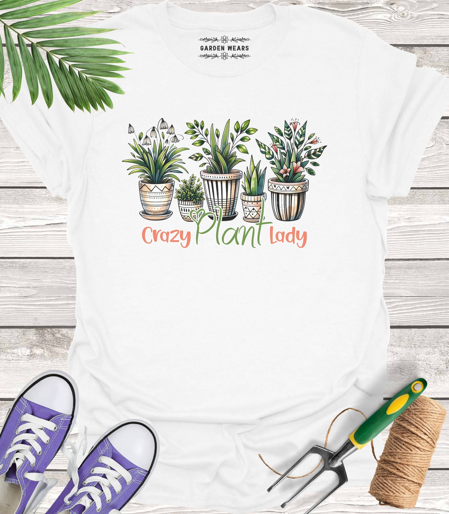 Unisex 100% Cotton T-shirt, Crazy Plant Lady