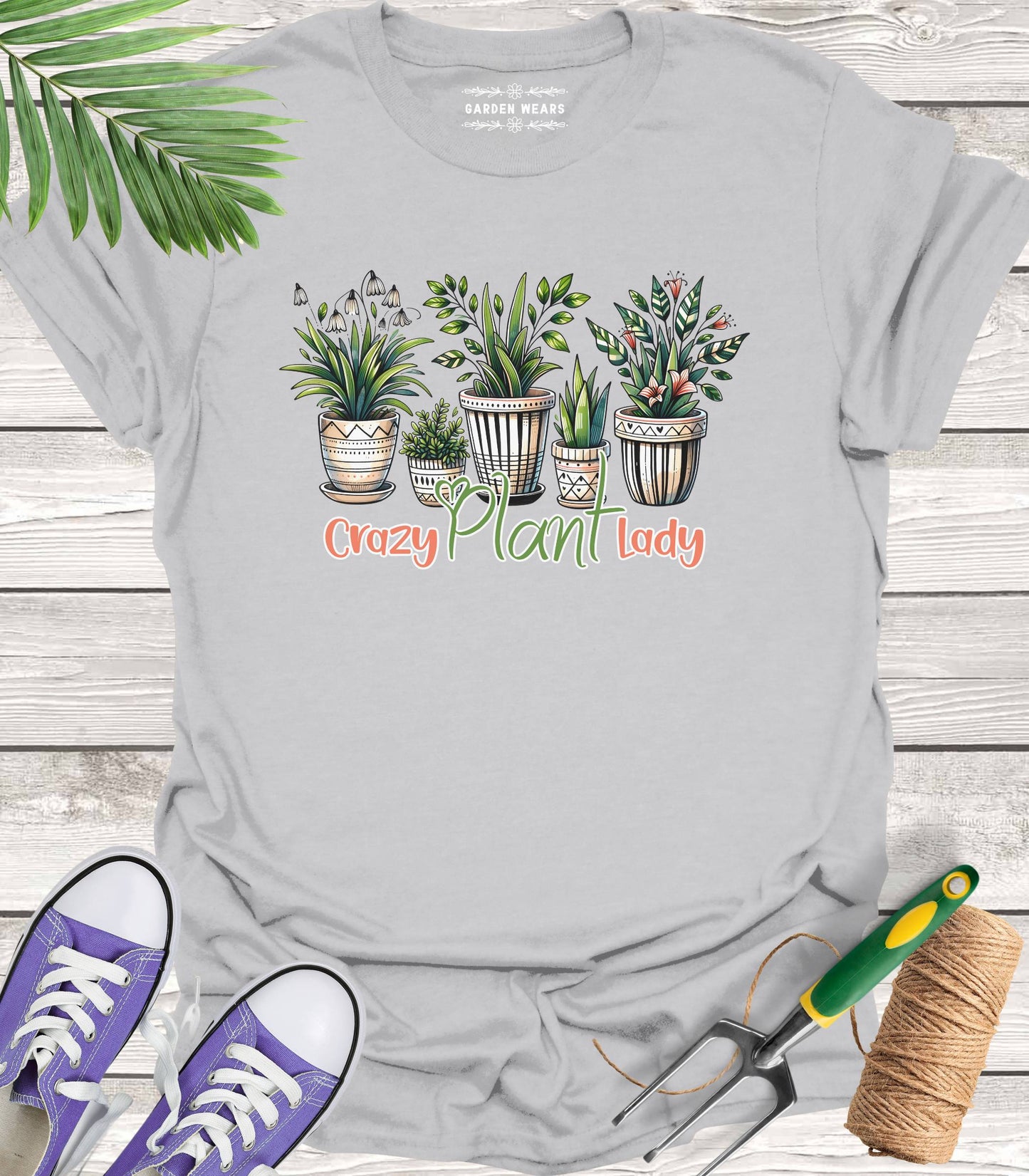 Unisex 100% Cotton T-shirt, Crazy Plant Lady