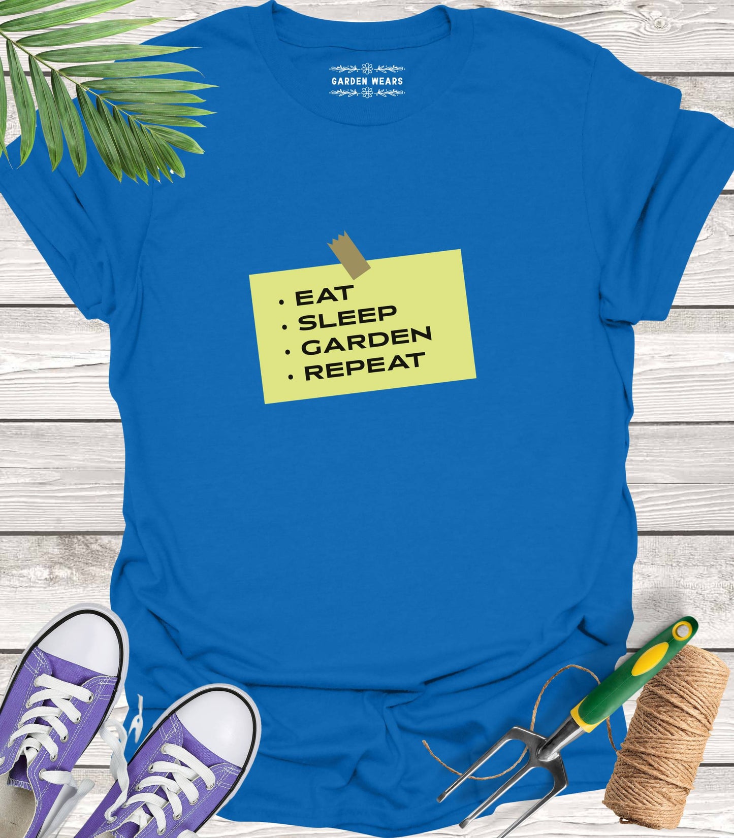 Unisex 100% Cotton T-shirt, Eat, Sleep, Garden, Repeat