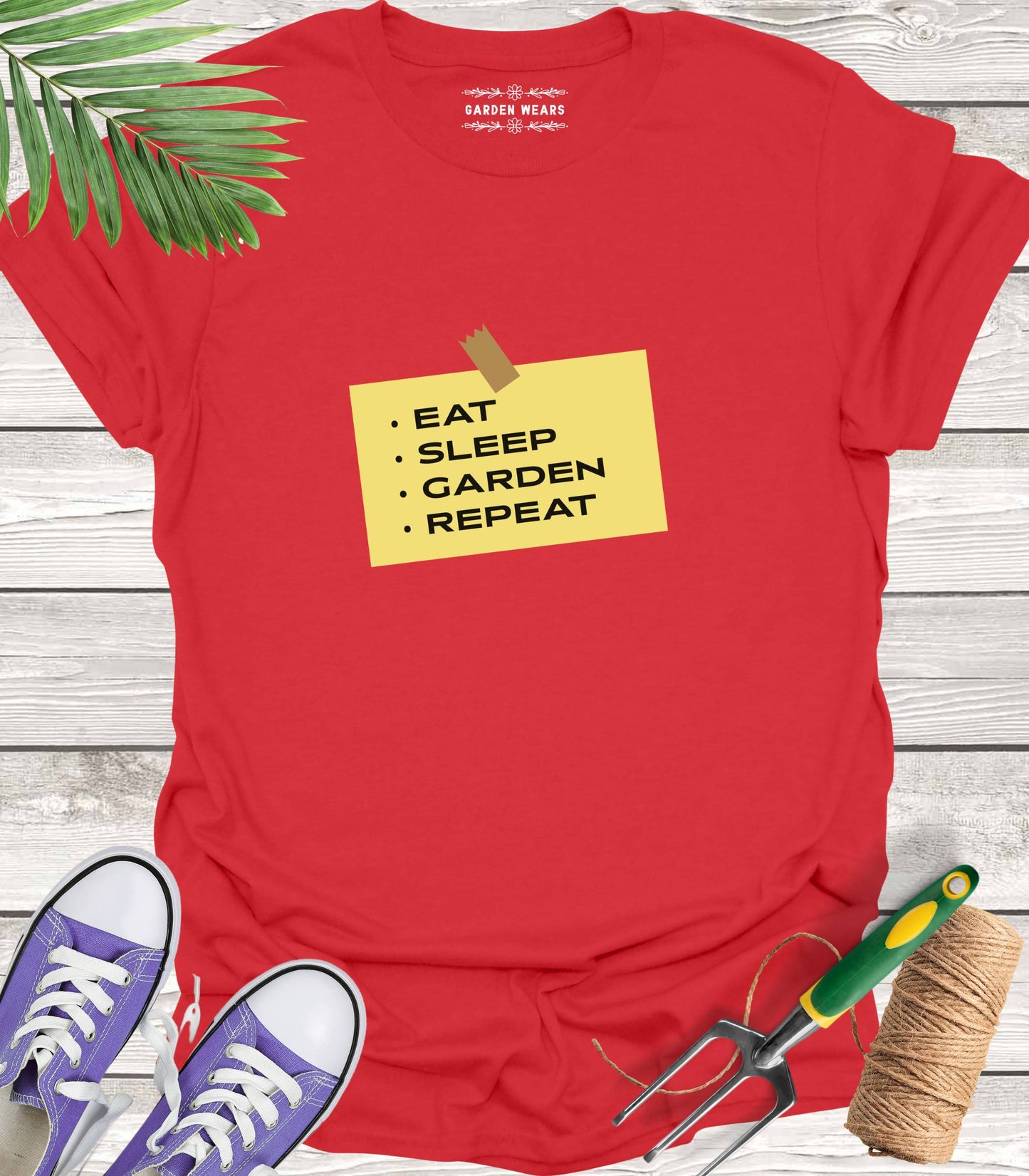 Unisex 100% Cotton T-shirt, Eat, Sleep, Garden, Repeat