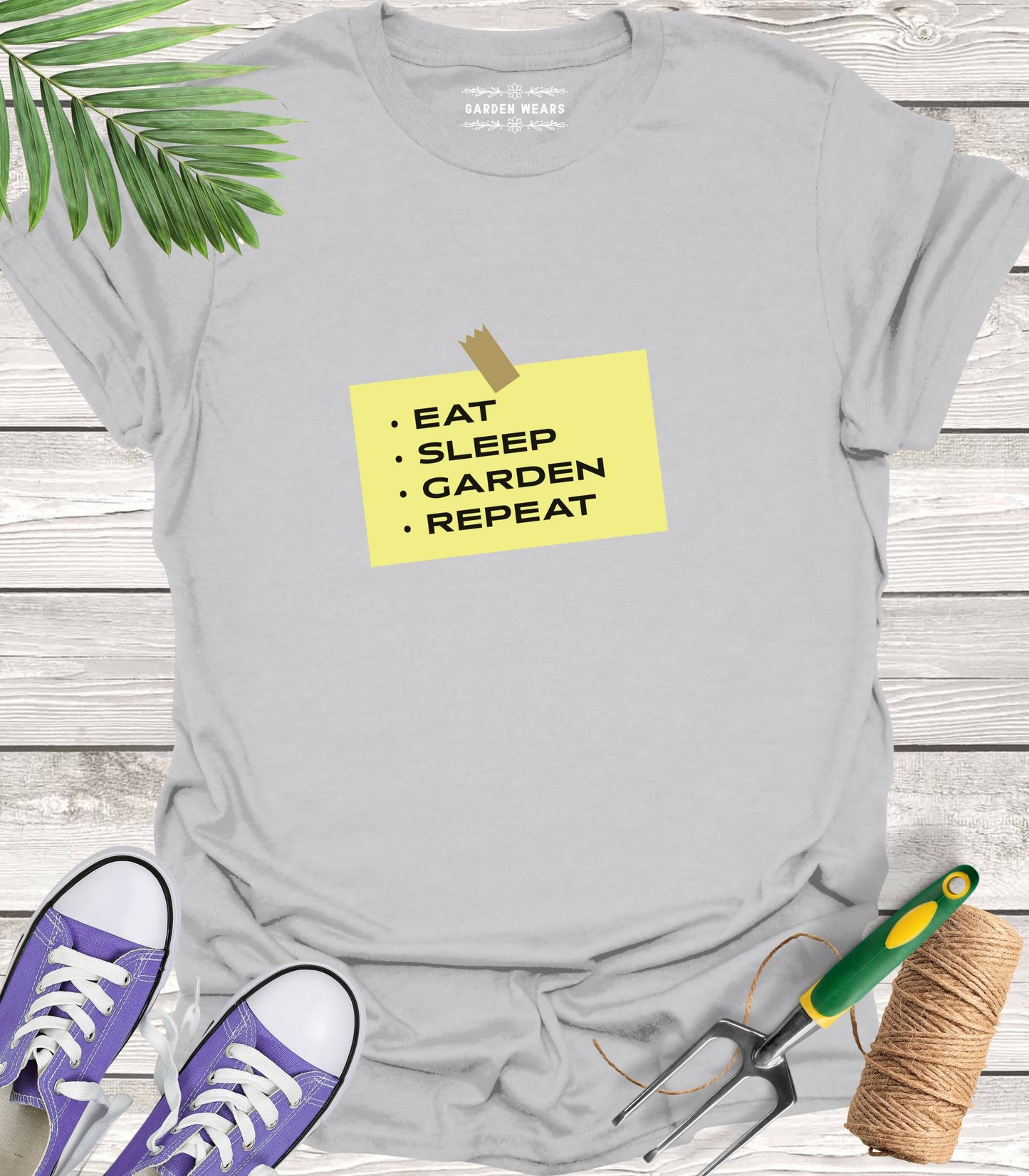 Unisex 100% Cotton T-shirt, Eat, Sleep, Garden, Repeat