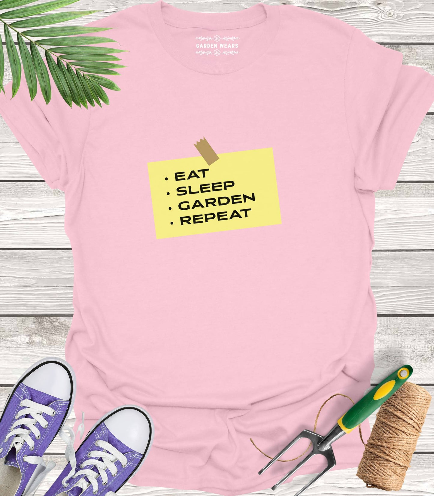 Unisex 100% Cotton T-shirt, Eat, Sleep, Garden, Repeat