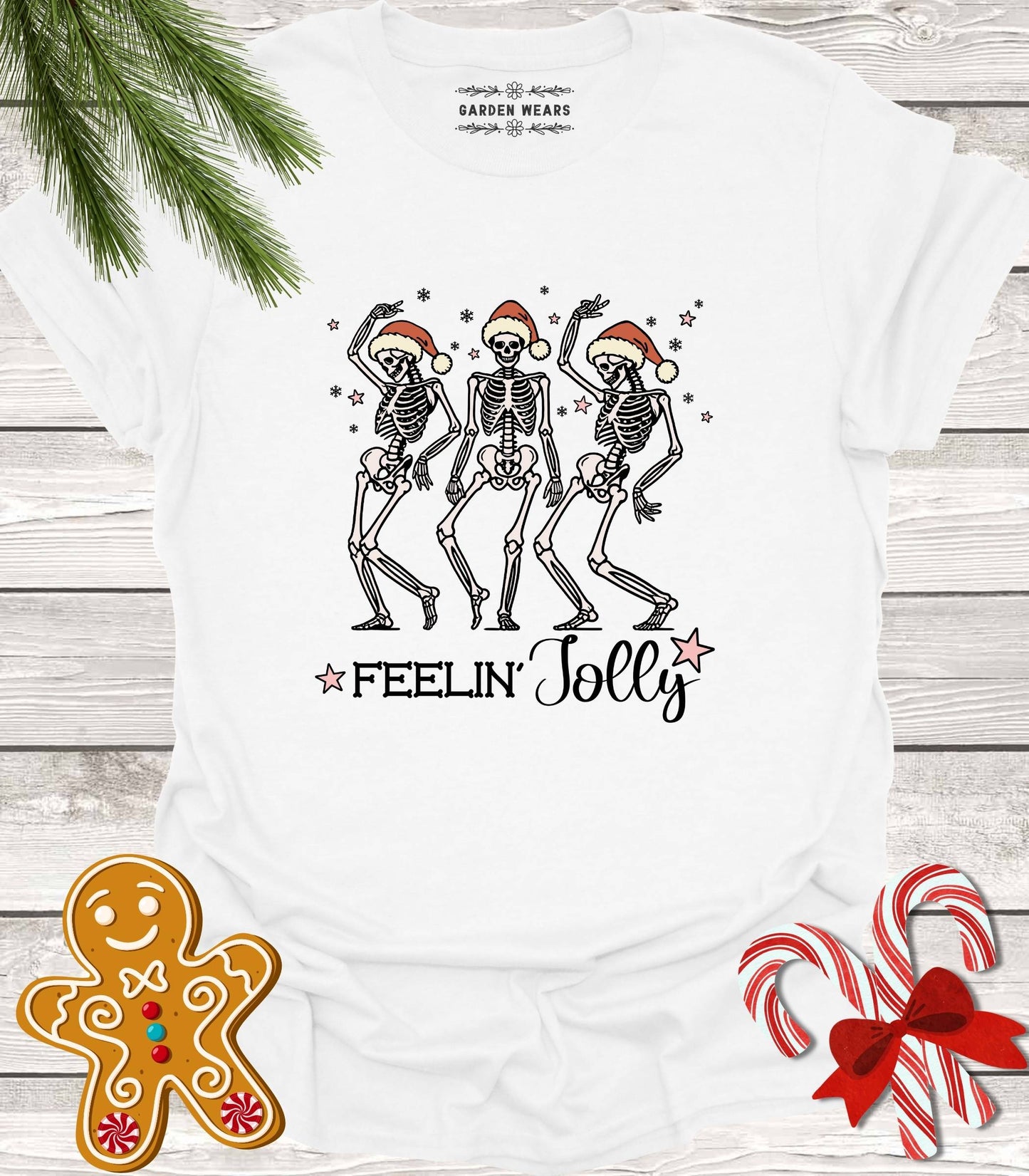 Unisex 100% Cotton T-shirt, Feelin' Jolly