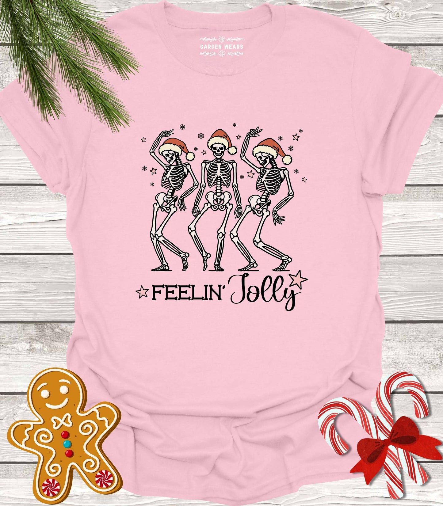 Unisex 100% Cotton T-shirt, Feelin' Jolly