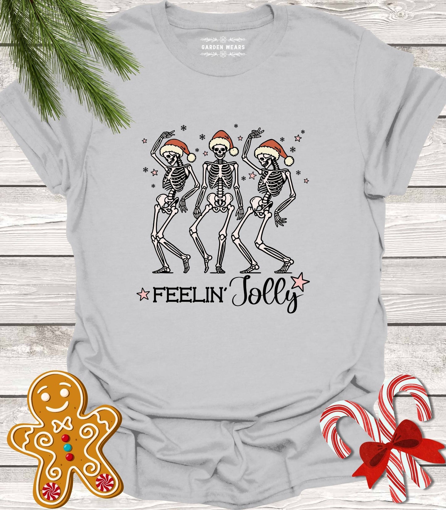 Unisex 100% Cotton T-shirt, Feelin' Jolly