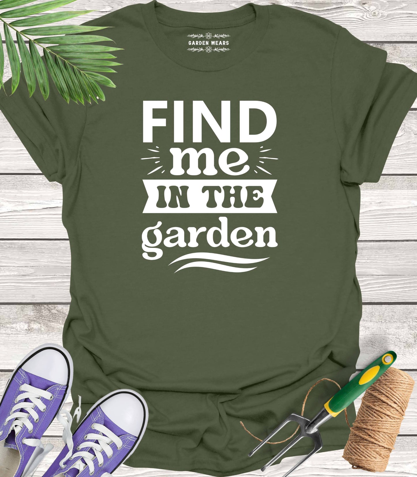 Unisex 100% Cotton T-shirt, Find Me In The Garden