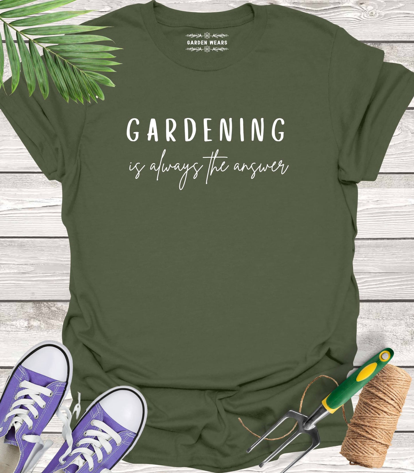 Unisex 100% Cotton T-shirt, Gardening Is Always The Answer