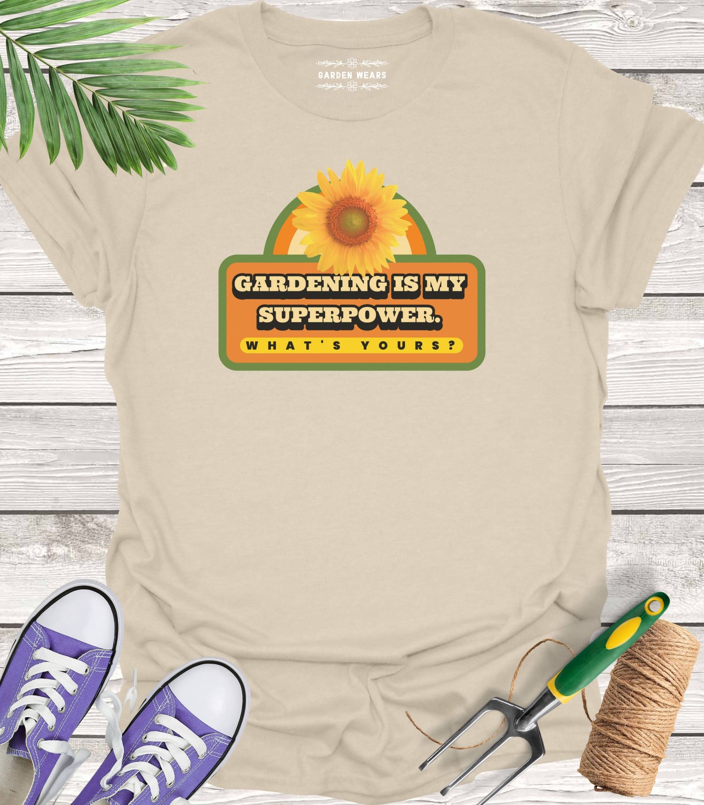 Unisex 100% Cotton T-shirt, Gardening Is My Super Power. What's Yours?