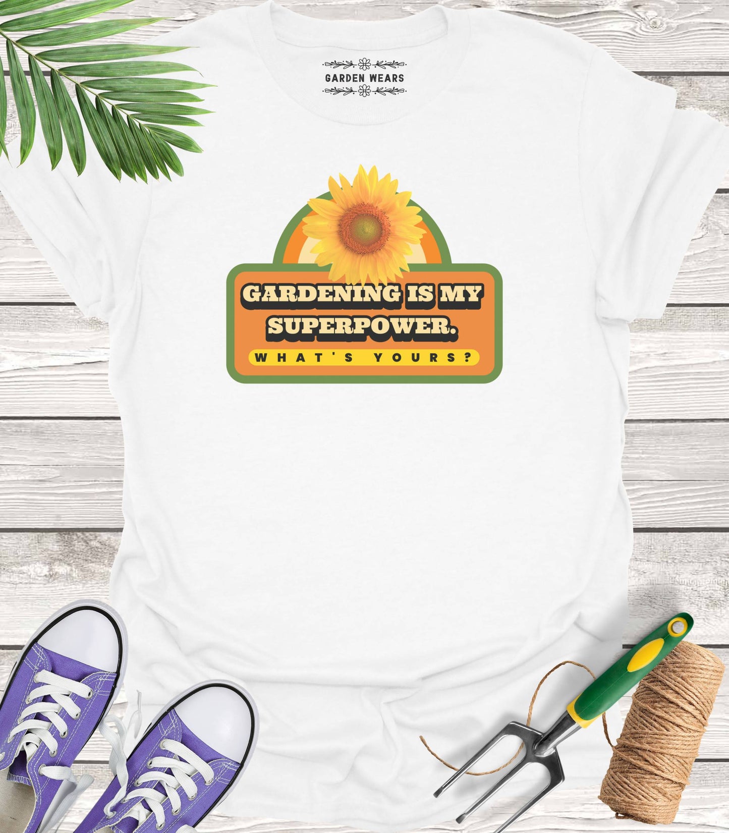 Unisex 100% Cotton T-shirt, Gardening Is My Super Power. What's Yours?