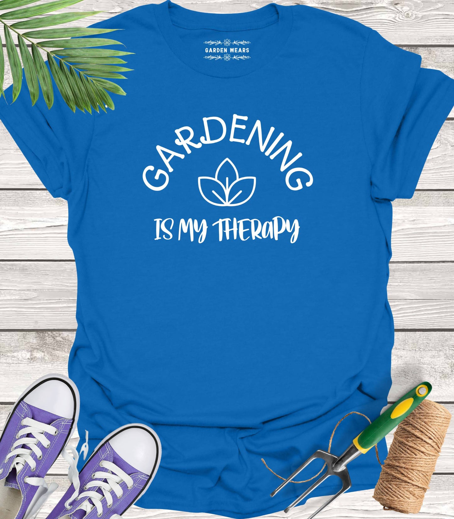 Unisex 100% Cotton T-shirt, Gardening Is My Therapy
