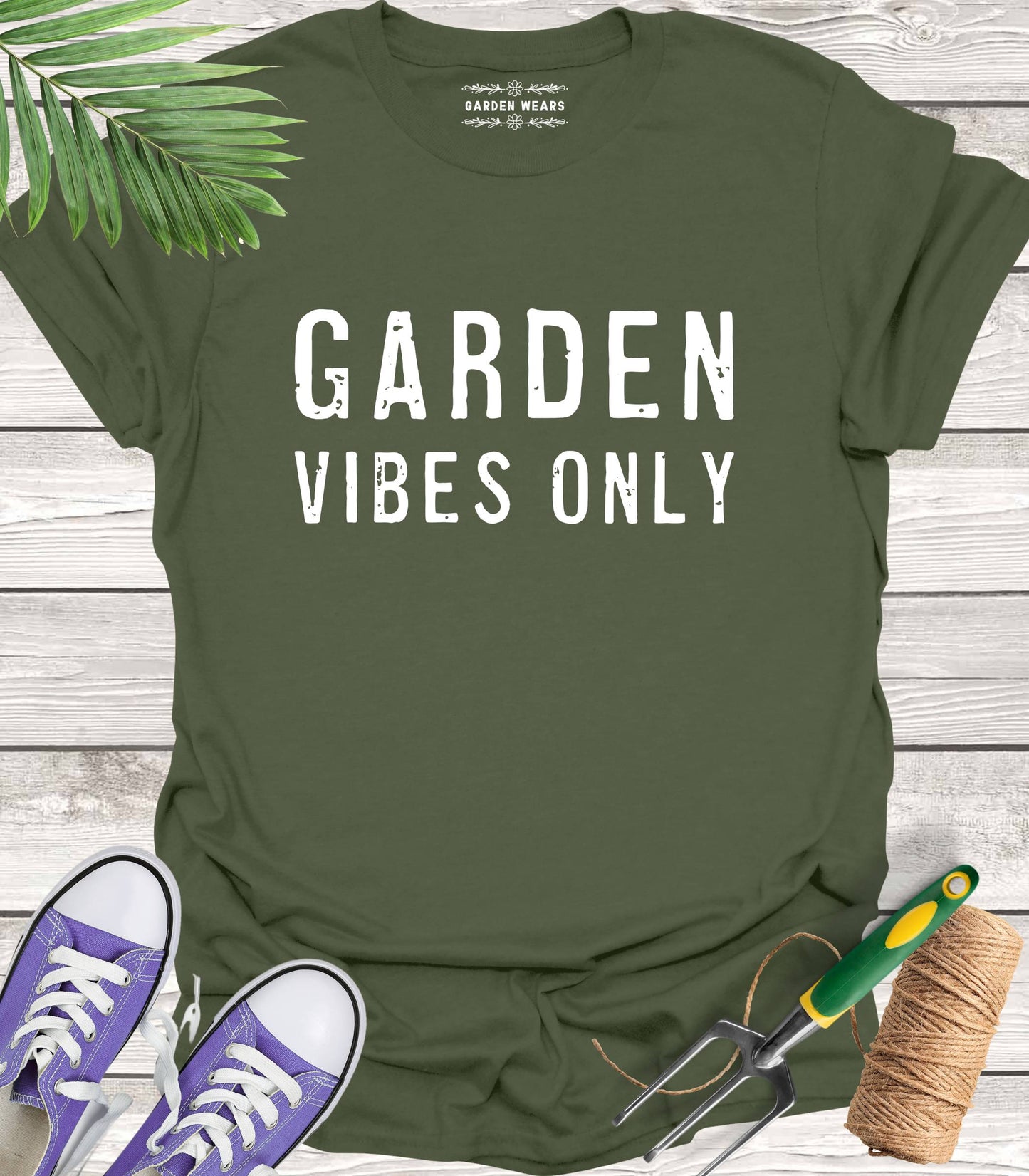 Unisex 100% Cotton T-shirt, Garden Vibes Only