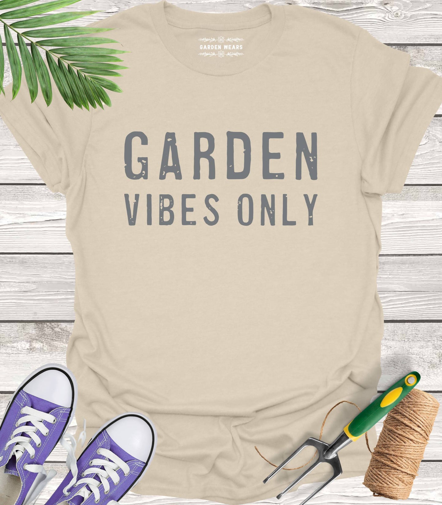 Unisex 100% Cotton T-shirt, Garden Vibes Only