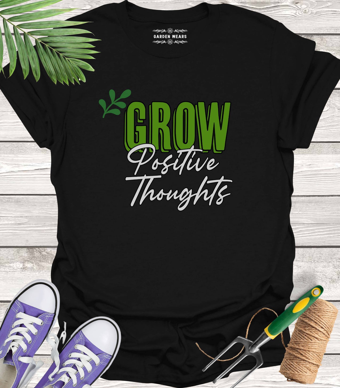 Unisex 100% Cotton T-shirt, Grow Positive Thoughts