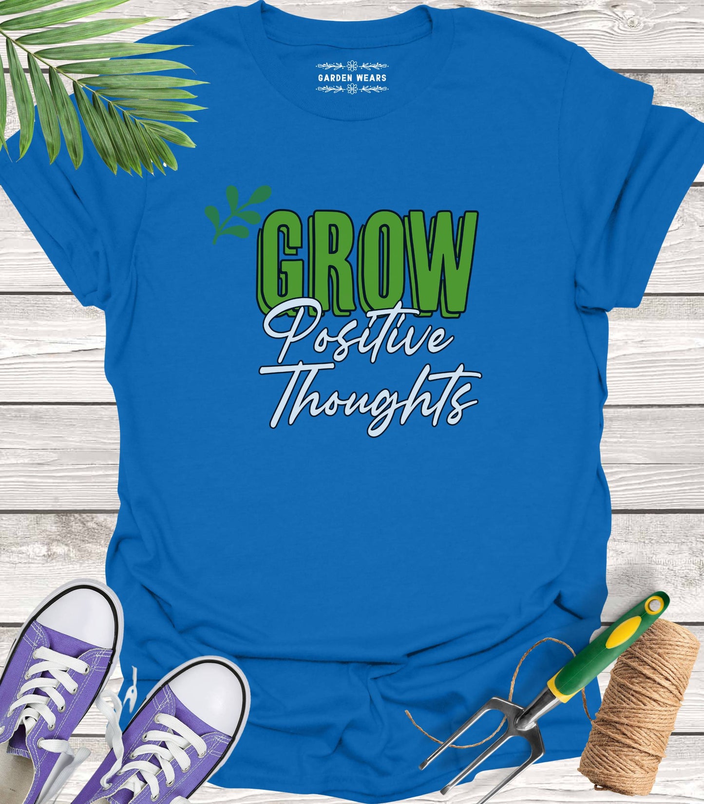 Unisex 100% Cotton T-shirt, Grow Positive Thoughts