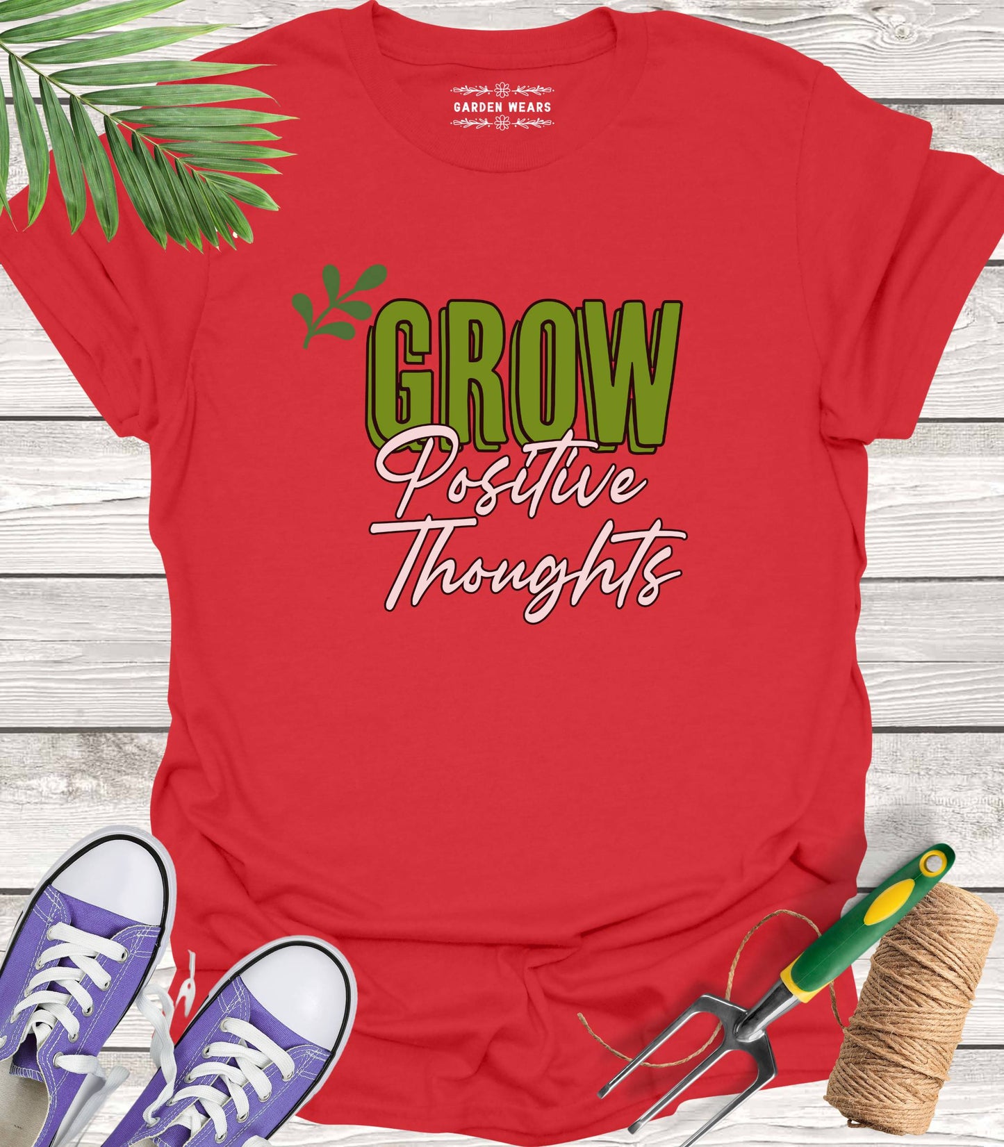Unisex 100% Cotton T-shirt, Grow Positive Thoughts