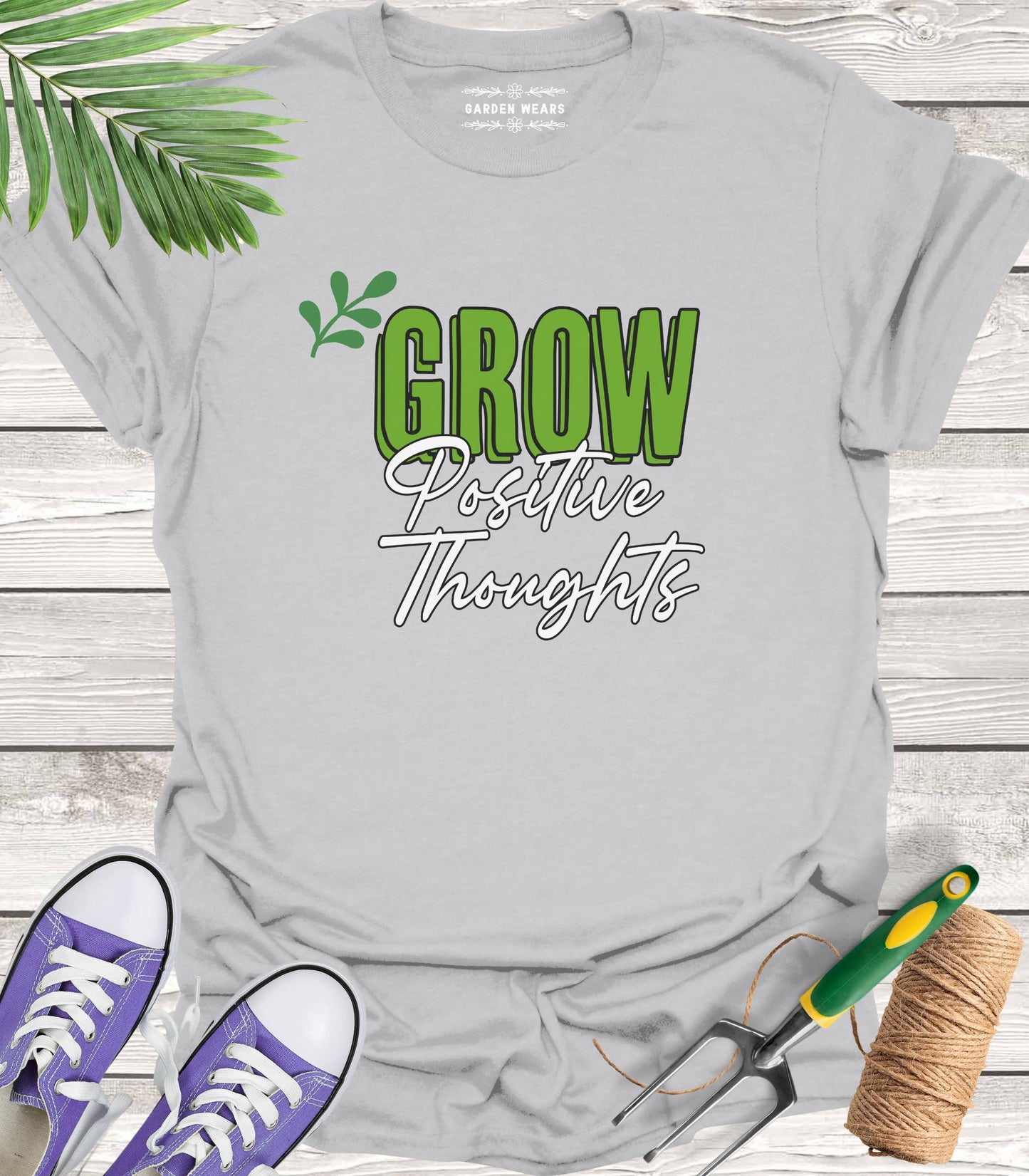 Unisex 100% Cotton T-shirt, Grow Positive Thoughts