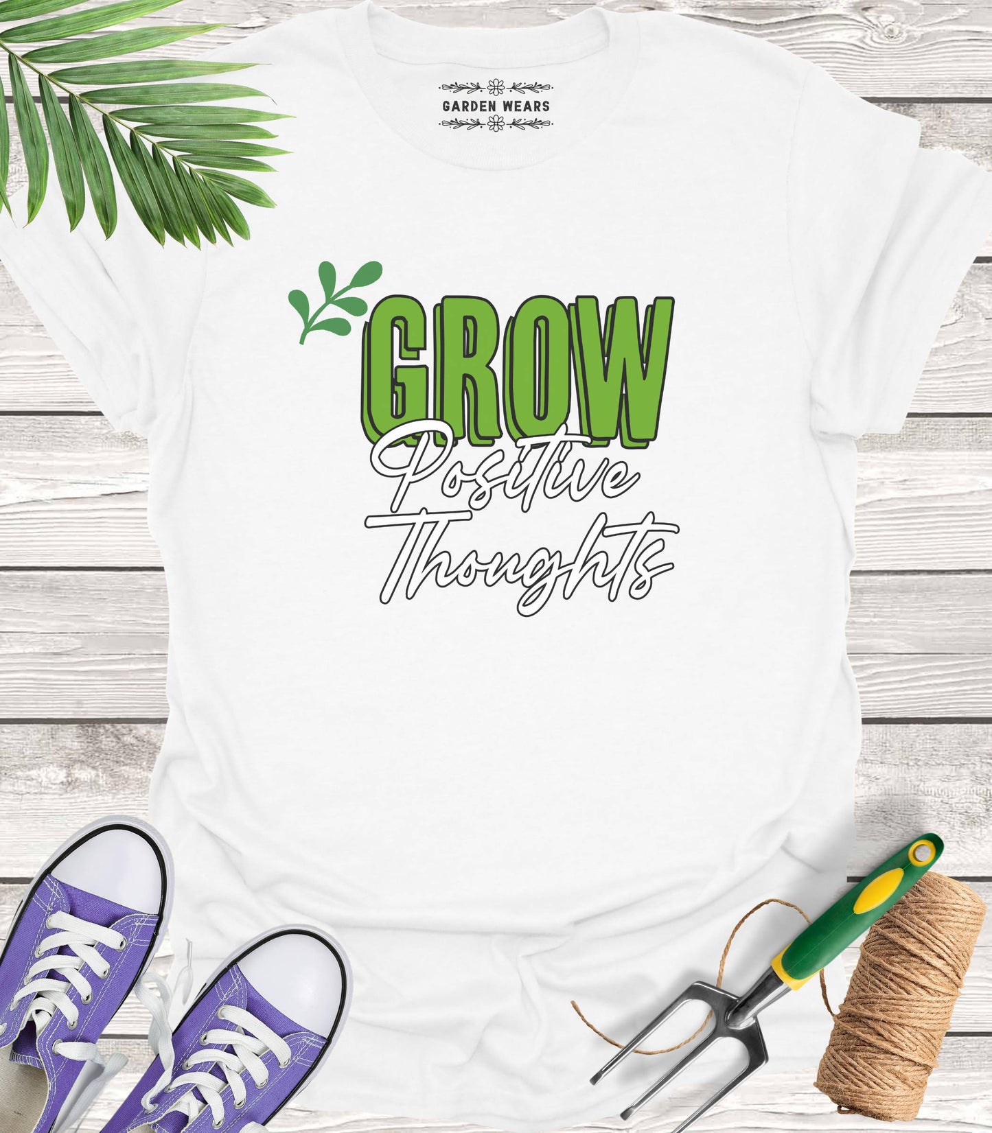 Unisex 100% Cotton T-shirt, Grow Positive Thoughts