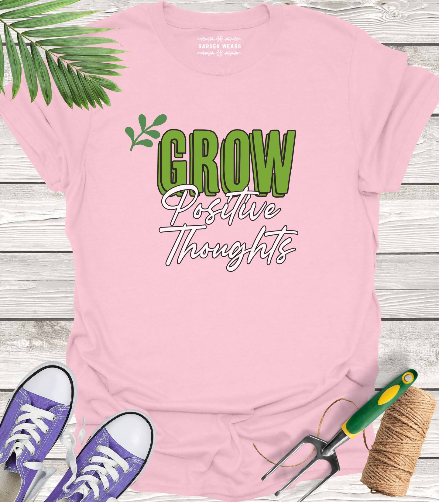 Unisex 100% Cotton T-shirt, Grow Positive Thoughts