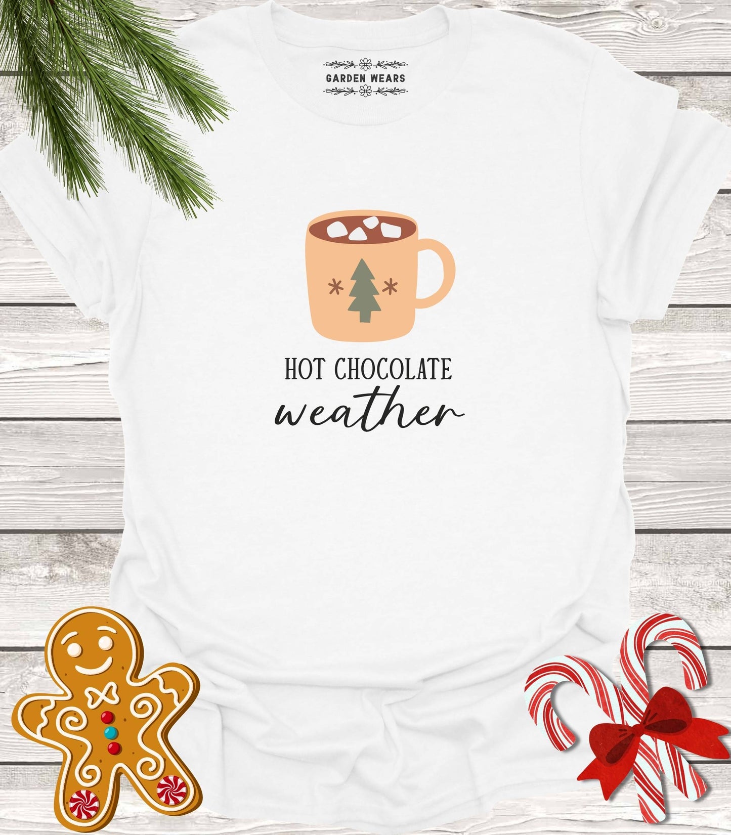 Unisex 100% Cotton T-shirt, Hot Chocolate Weather