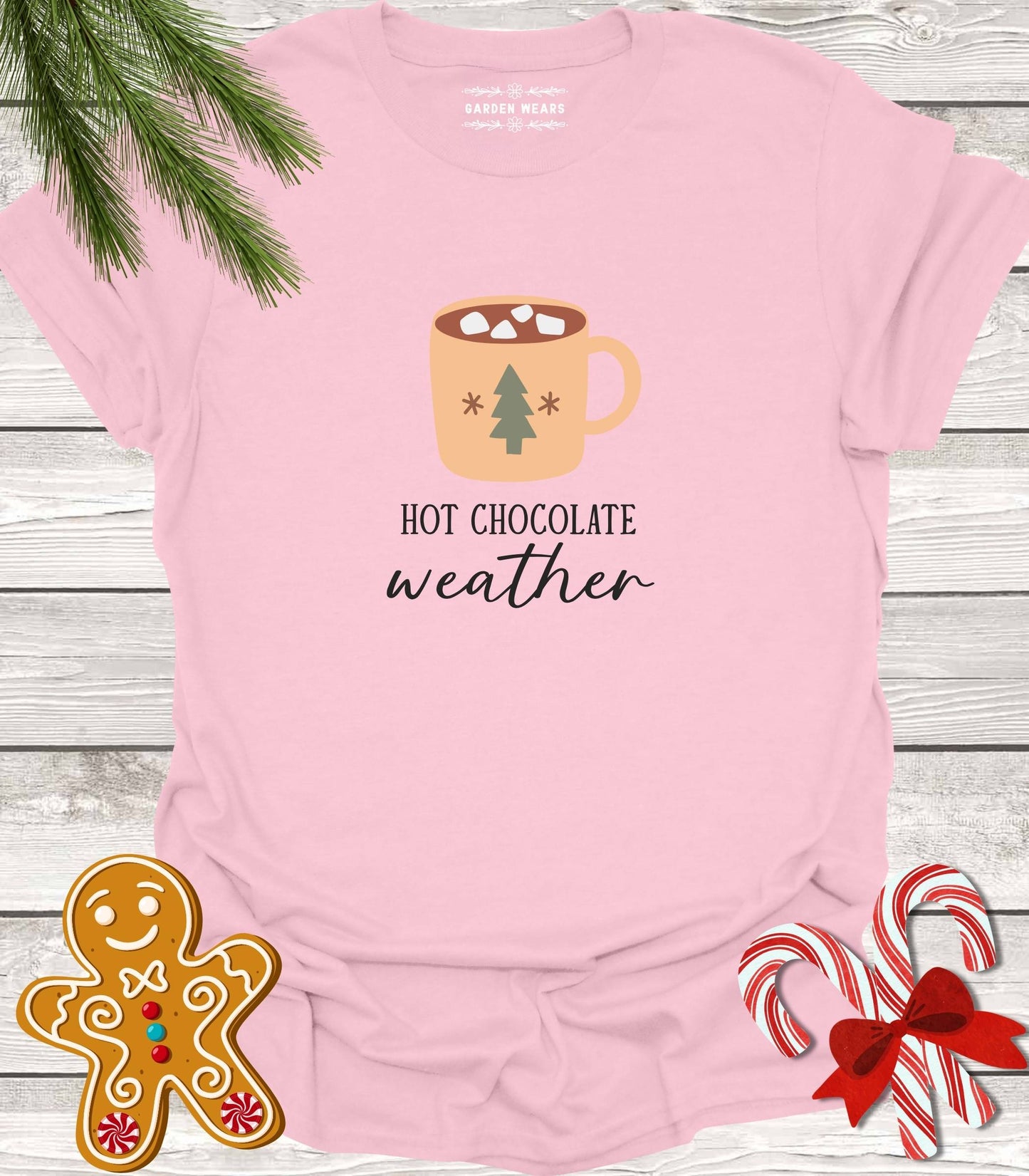 Unisex 100% Cotton T-shirt, Hot Chocolate Weather