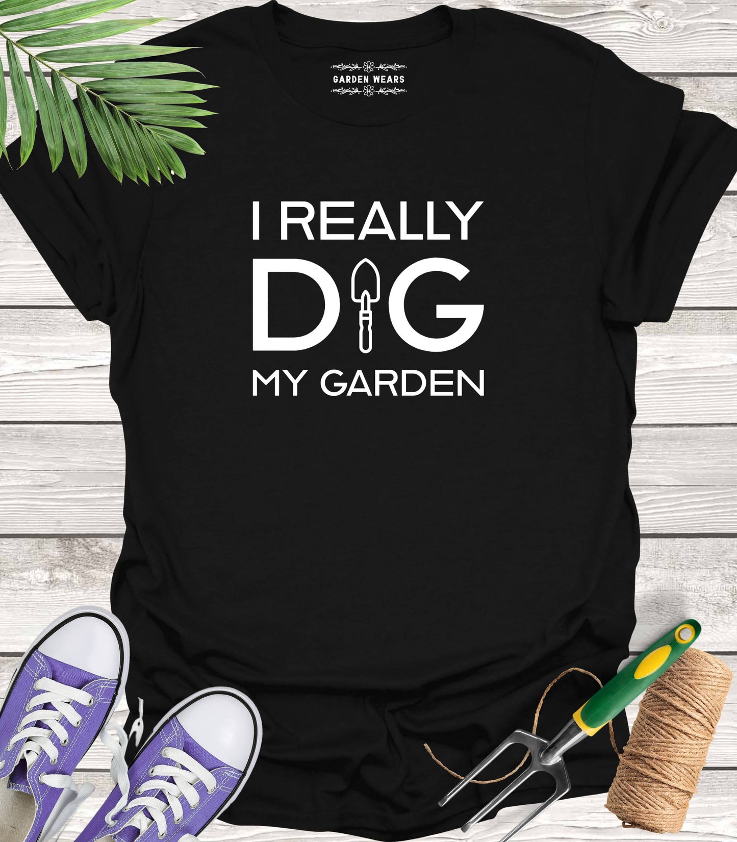 Unisex 100% Cotton T-shirt, I Really Dig My Garden