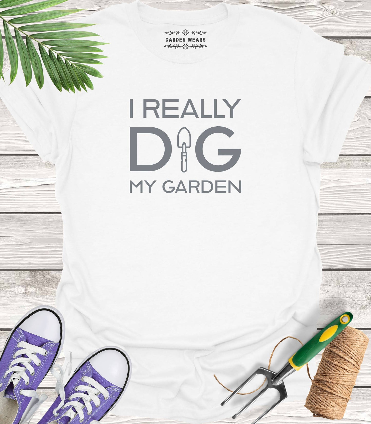 Unisex 100% Cotton T-shirt, I Really Dig My Garden