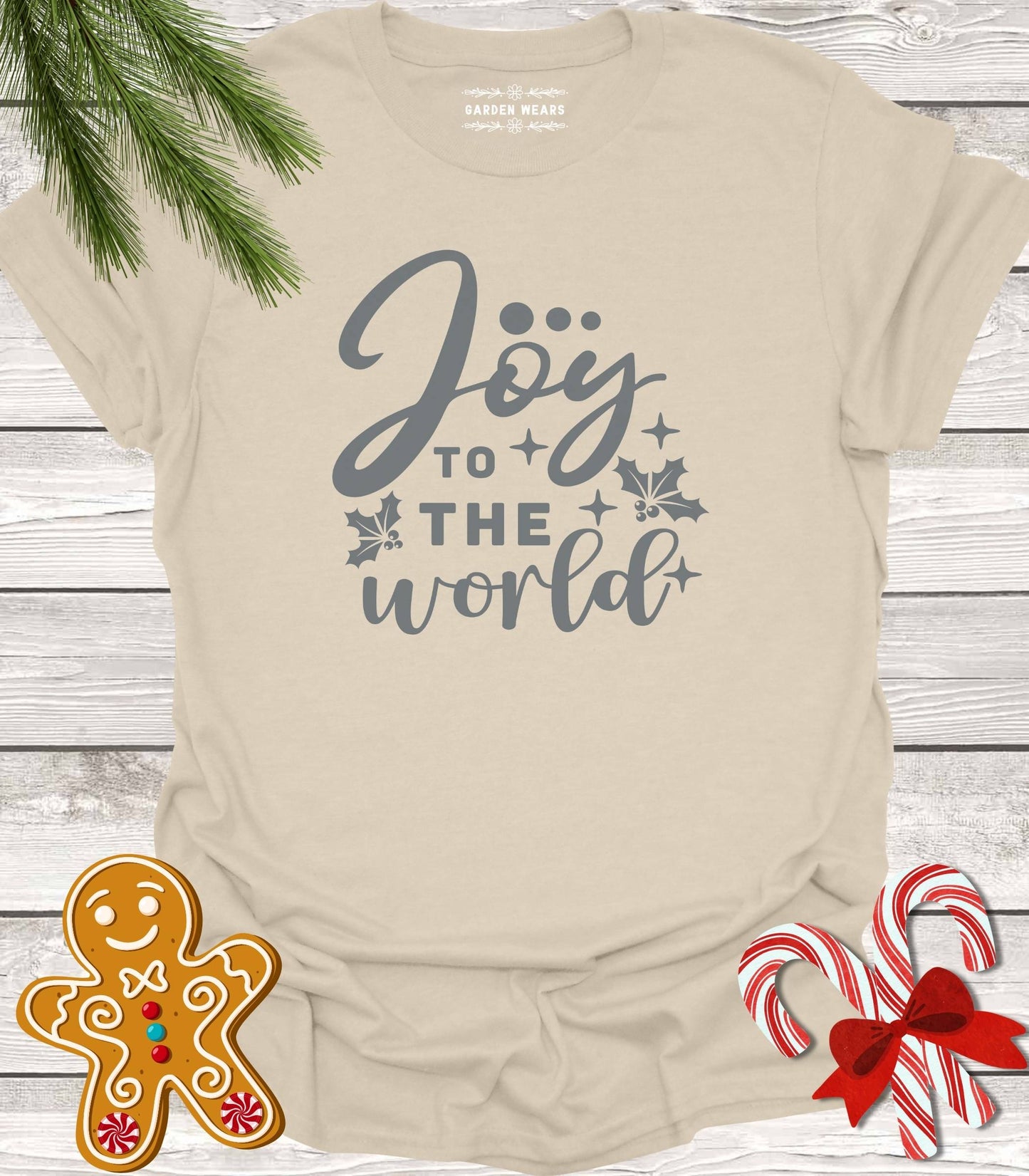 Unisex 100% Cotton T-shirt, Joy To The World