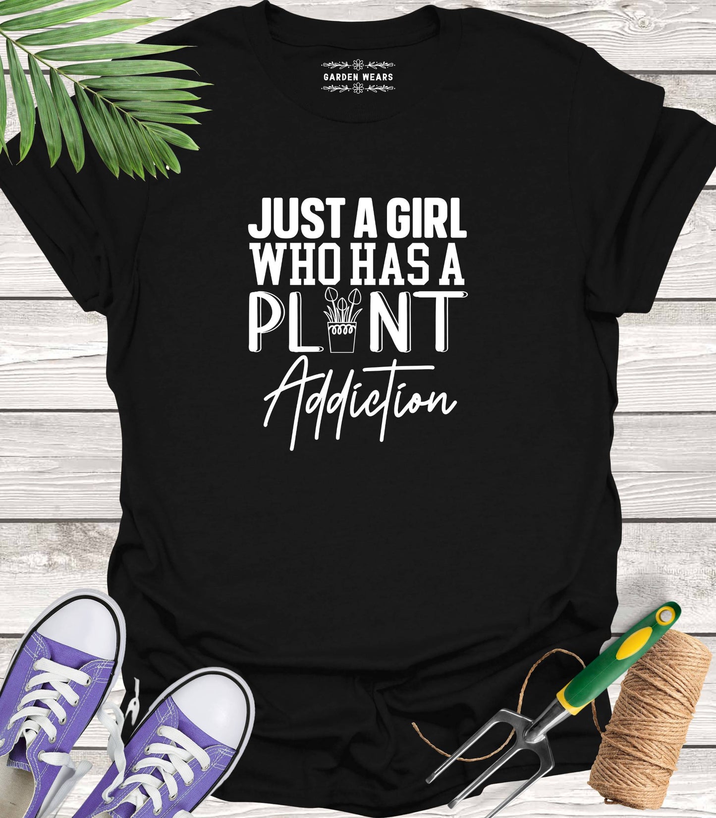 Unisex 100% Cotton T-shirt, Just A Girl Who Has A Plant Addiction