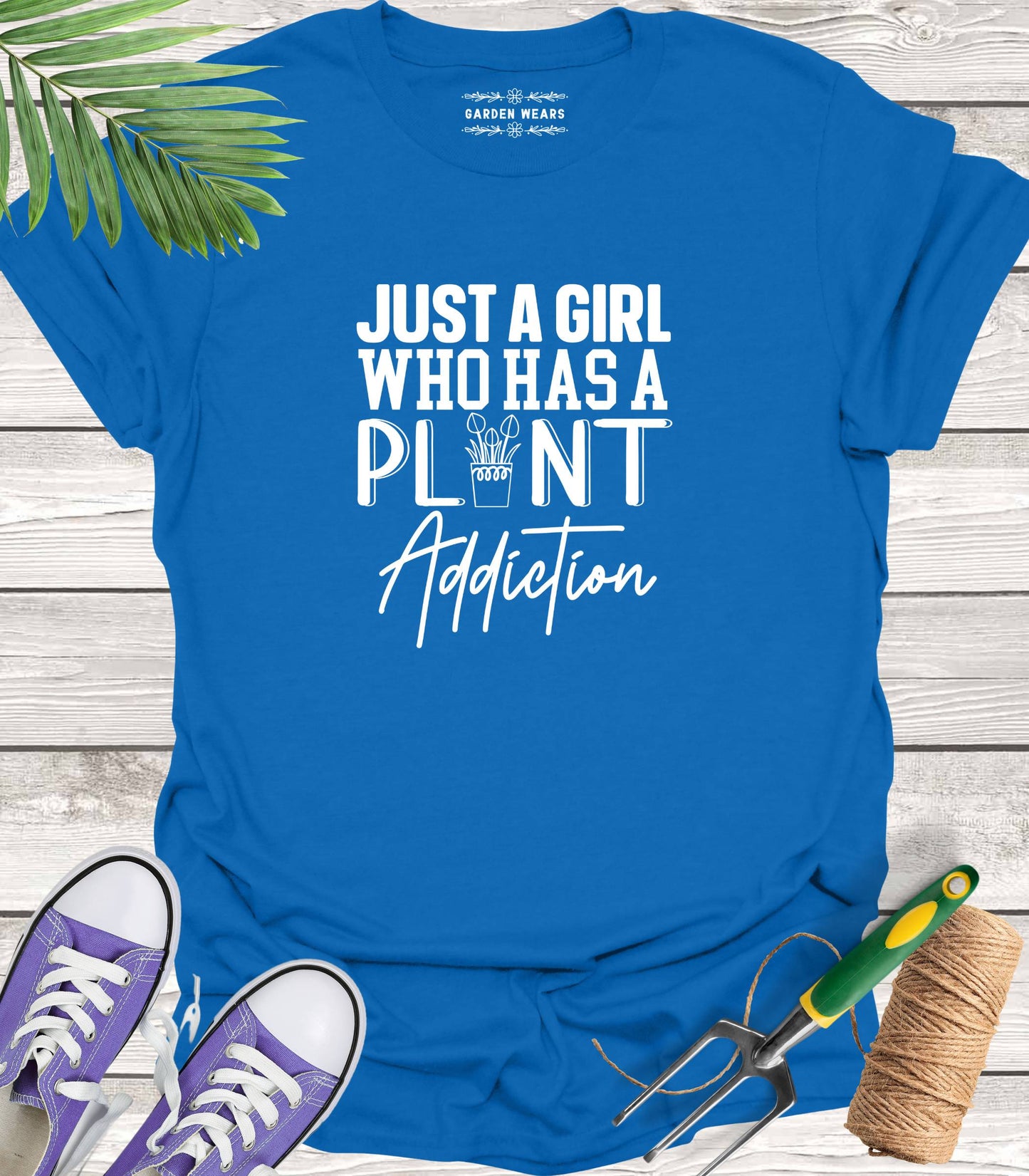 Unisex 100% Cotton T-shirt, Just A Girl Who Has A Plant Addiction