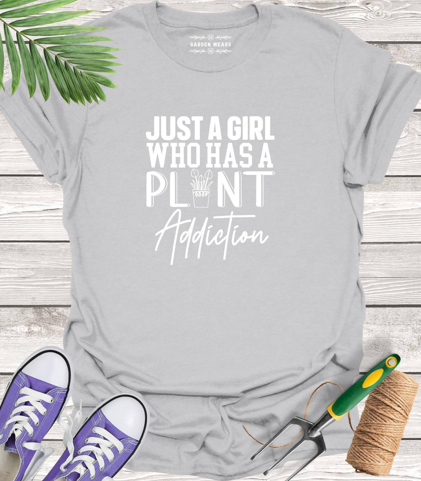 Unisex 100% Cotton T-shirt, Just A Girl Who Has A Plant Addiction