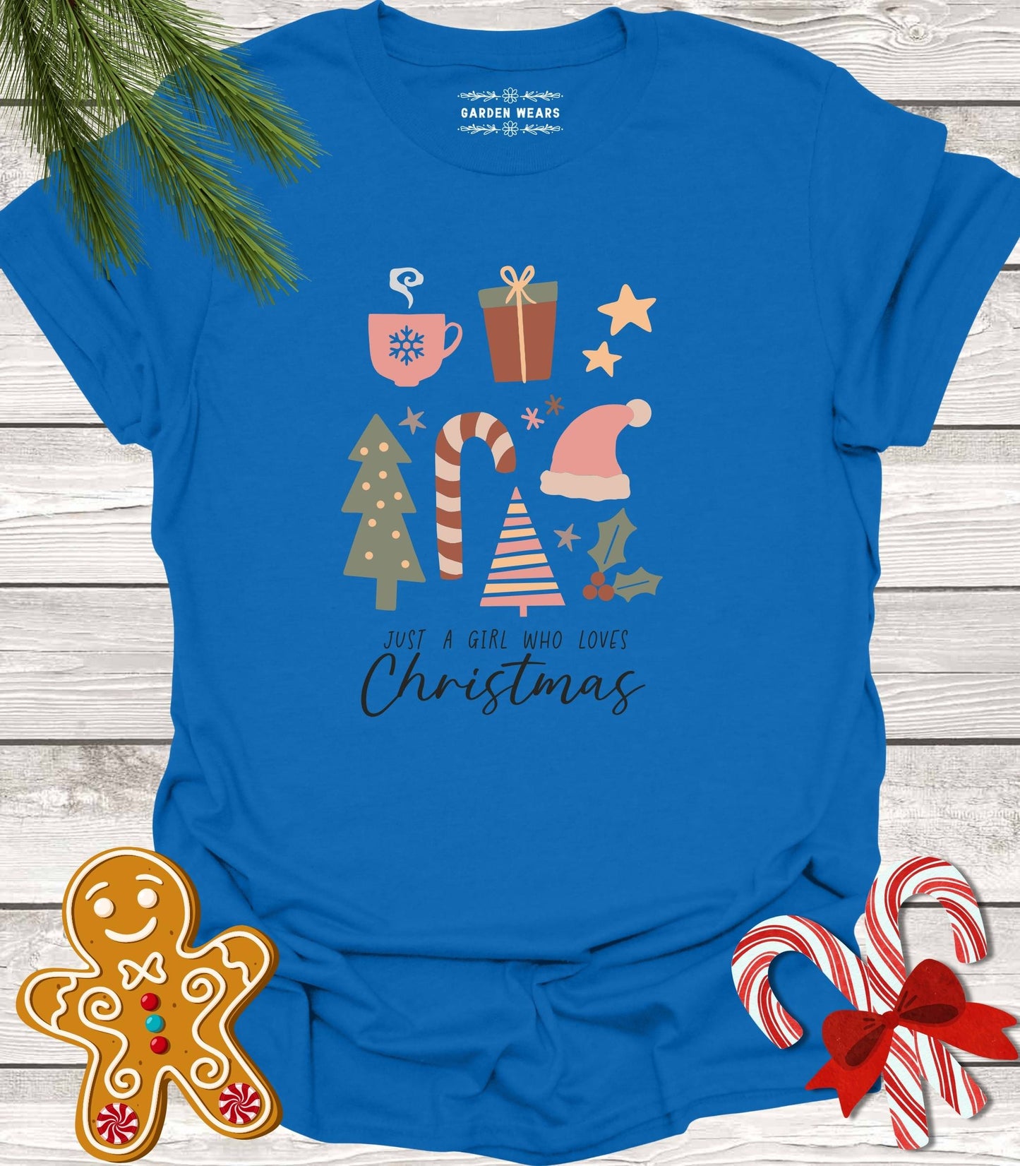Unisex 100% Cotton T-shirt, Just A Girl Who Loves Christmas