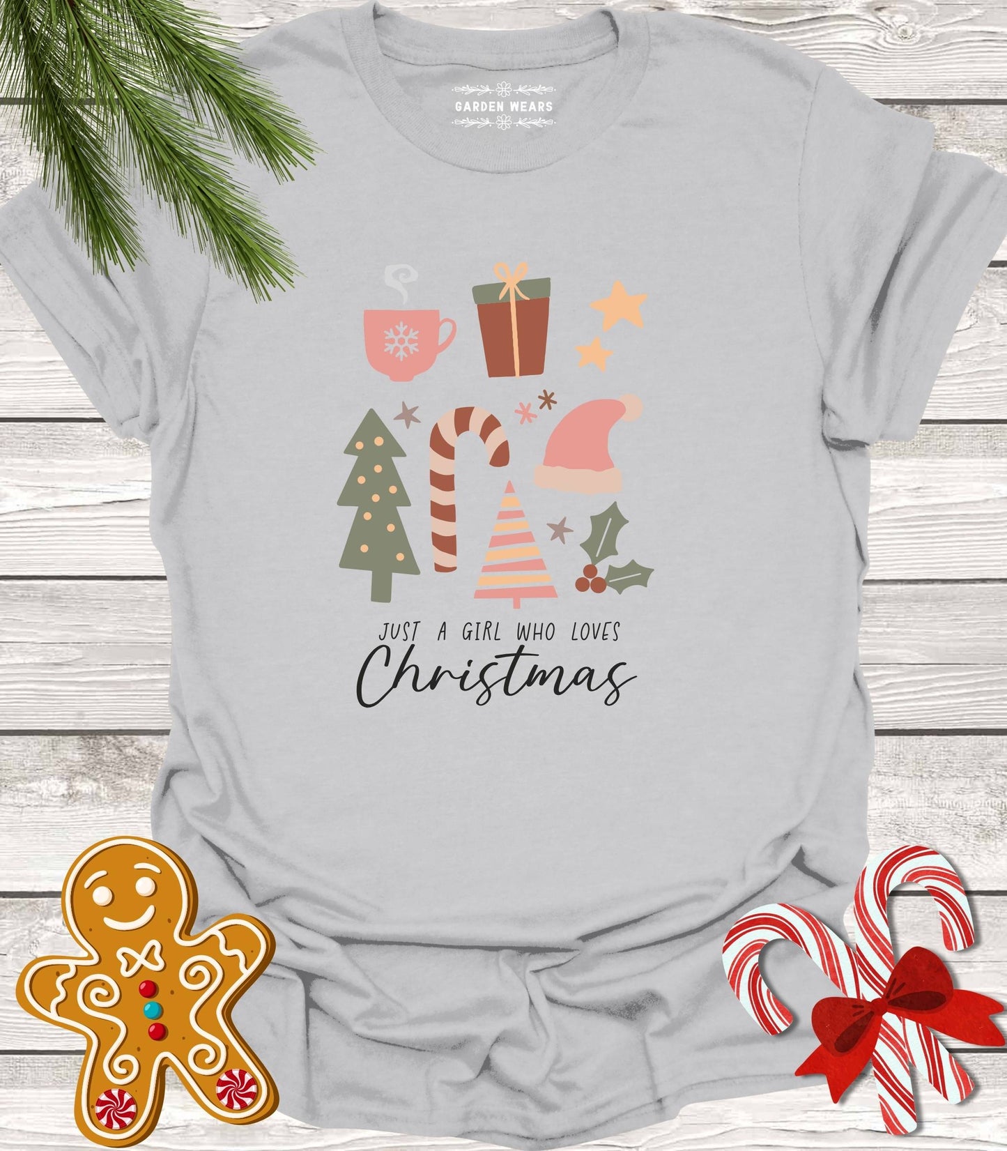 Unisex 100% Cotton T-shirt, Just A Girl Who Loves Christmas