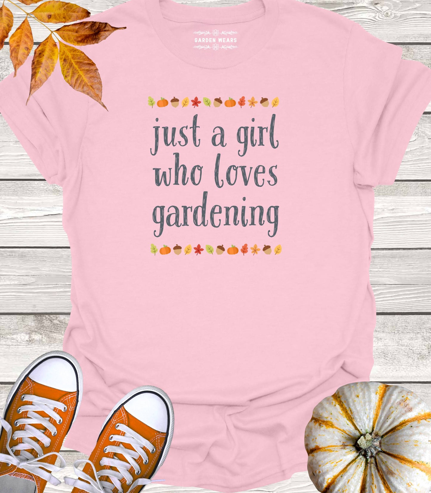 Unisex 100% Cotton T-shirt, Just A Girl Who Loves Gardening