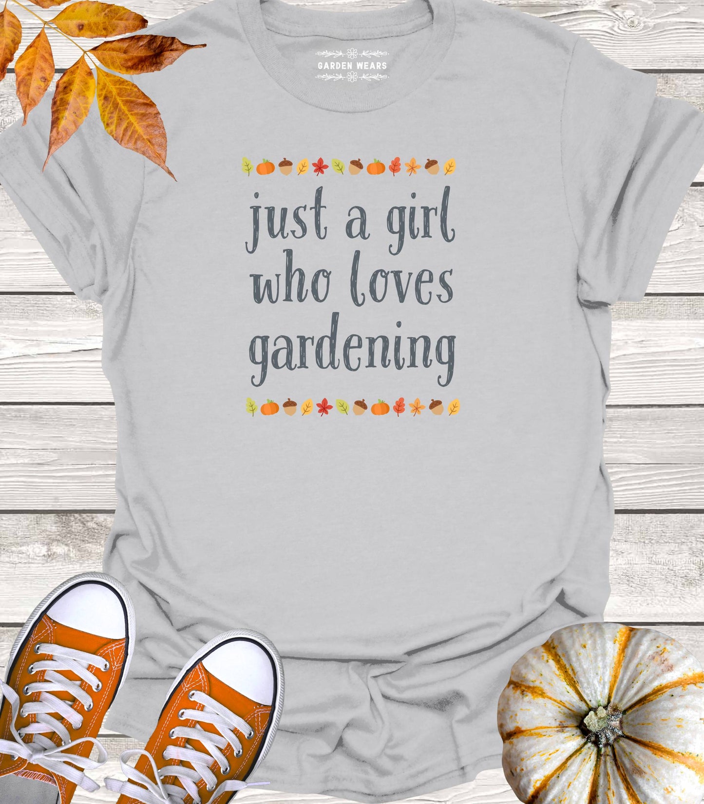 Unisex 100% Cotton T-shirt, Just A Girl Who Loves Gardening