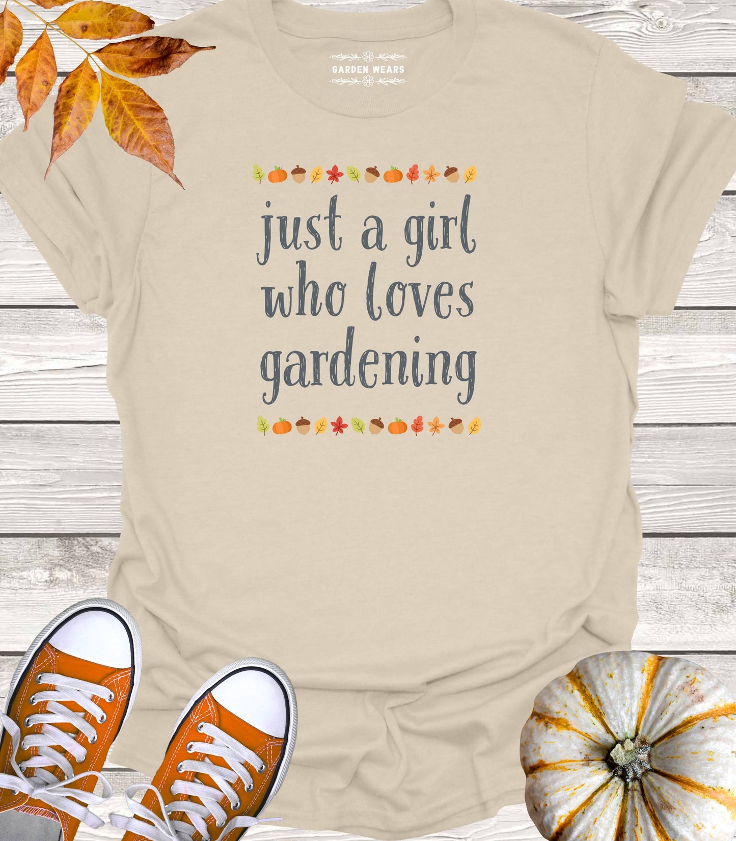 Unisex 100% Cotton T-shirt, Just A Girl Who Loves Gardening