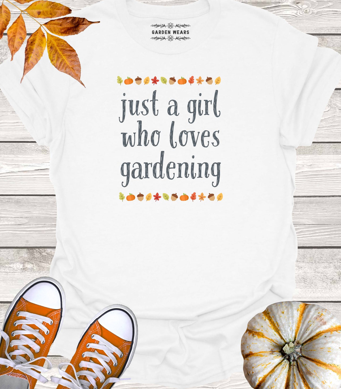 Unisex 100% Cotton T-shirt, Just A Girl Who Loves Gardening