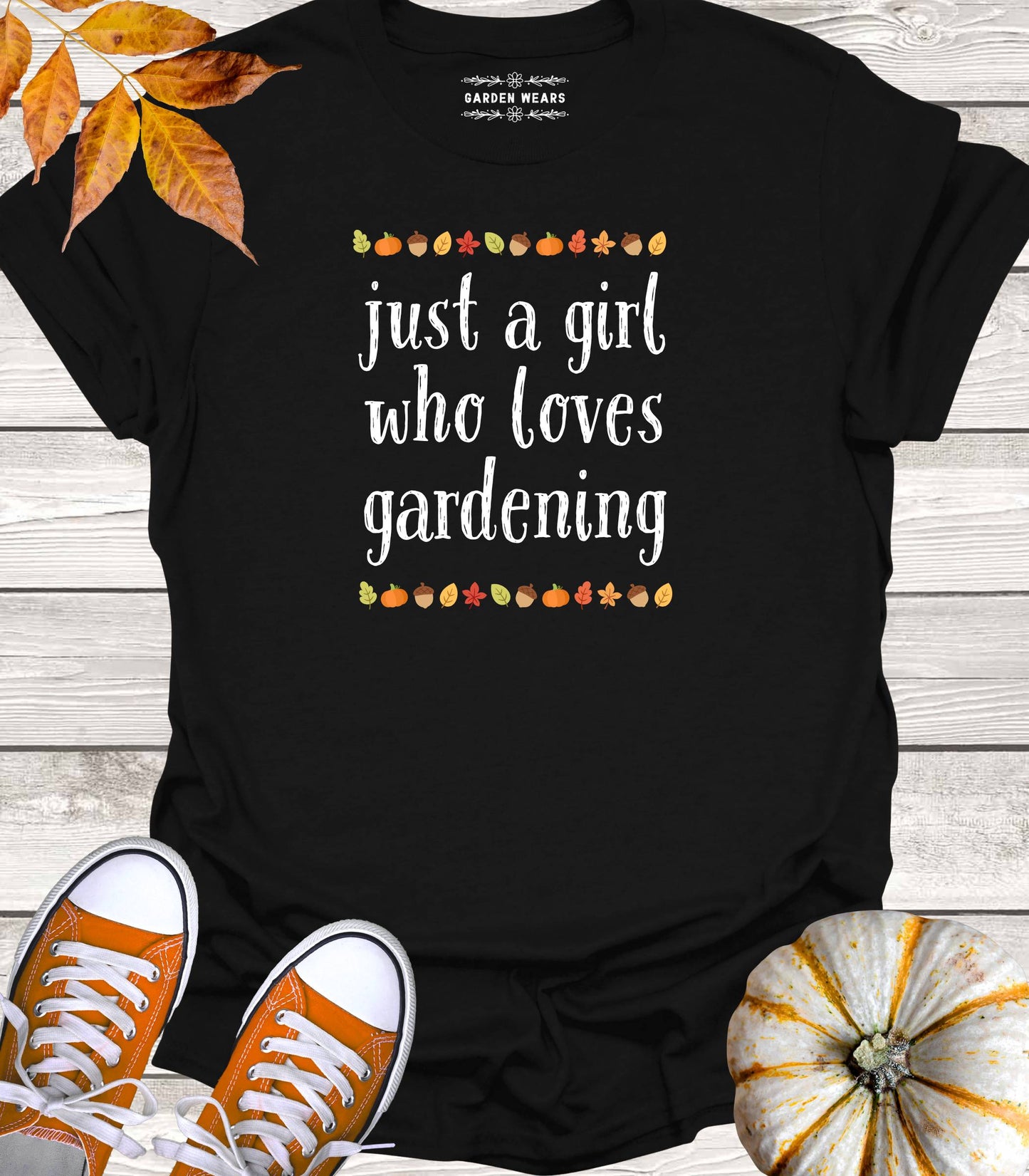 Unisex 100% Cotton T-shirt, Just A Girl Who Loves Gardening