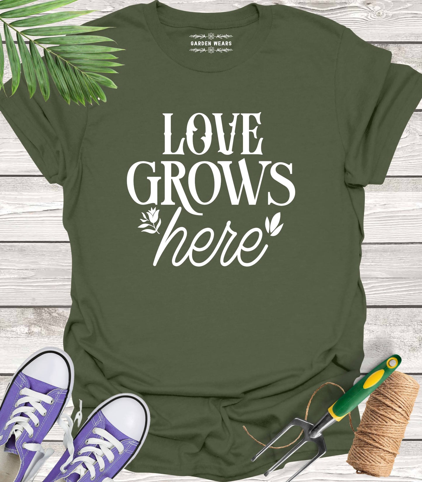 Unisex 100% Cotton T-shirt, Love Grows Here
