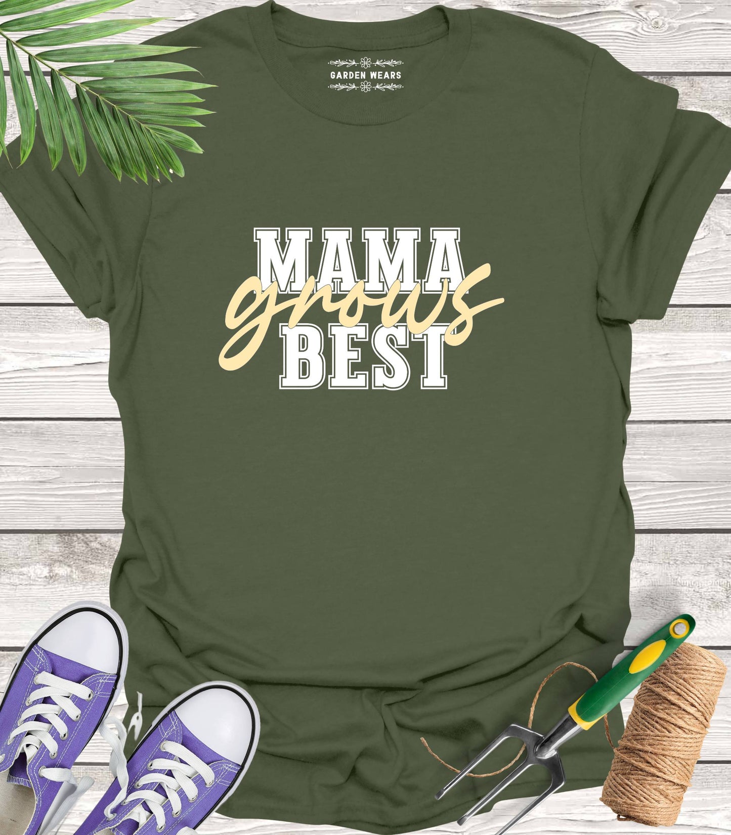 Unisex 100% Cotton T-shirt, Mama Grows Best