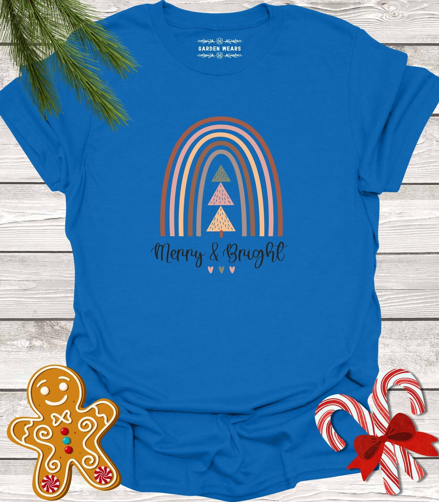 Unisex 100% Cotton T-shirt, Merry & Bright